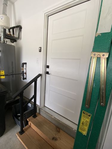 Customer photo review of Outdoor Stairs Handrail Kit