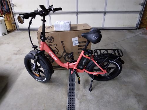 Customer photo review of U7 Step-thru Foldable Fat Tire Electric Bike