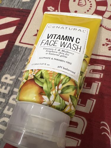 Customer photo review of Vitamin C Face Wash