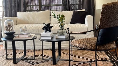 Customer photo review of Mesa de centro Redonda 60 x 40 BLACK