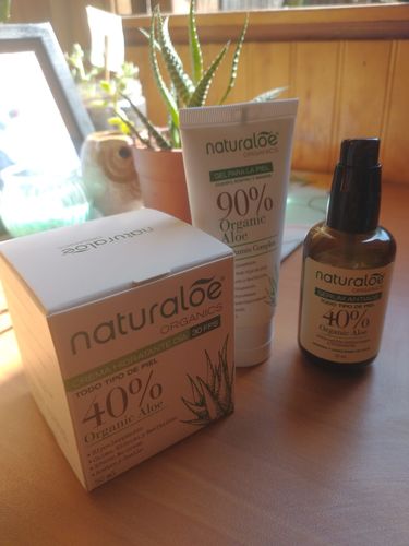 Customer photo review of Set Naturaloe Crema día 50ml + Crema de noche 50ml + Gel de Piel 50ml