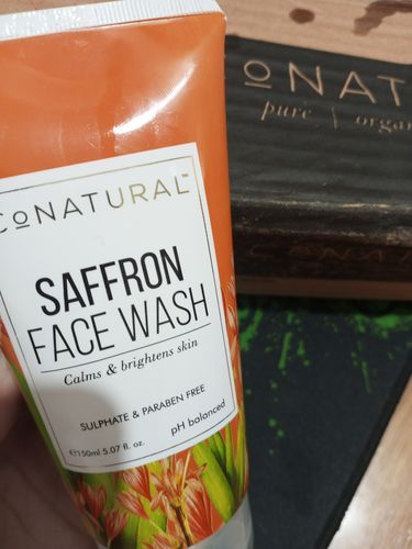Customer photo review of Saffron Face Wash