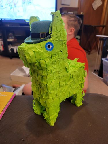 Customer photo review of PRE-ORDER: St. Patrick's Day Piñatagram