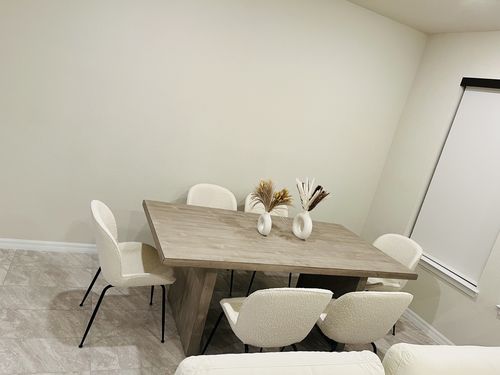 Customer photo review of SESSION DINING CHAIR IN IVORY BOUCLE - SET OF 2