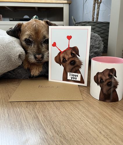 Customer photo review of Border Terrier Mug