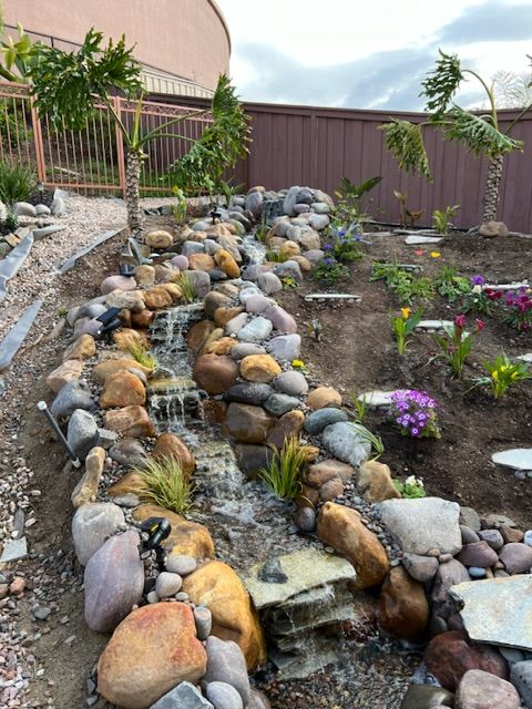 Customer photo review of Marlin Series Ultimate Medium Pondless Waterfall with 20' Stream Kit