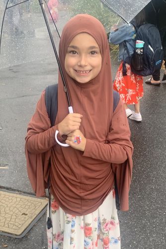Customer photo review of Girls Sleeved Jilbab - Sable