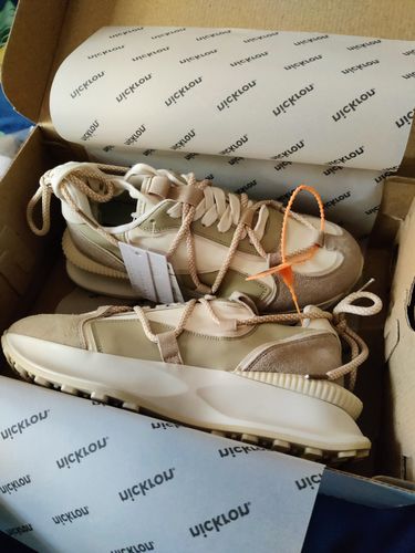 Customer photo review of Cocoa Brown Womens Chunky Sneakers