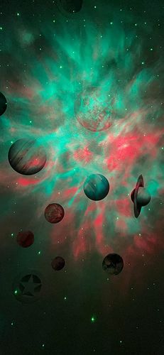 Customer photo review of Astronaut Galaxy Projector