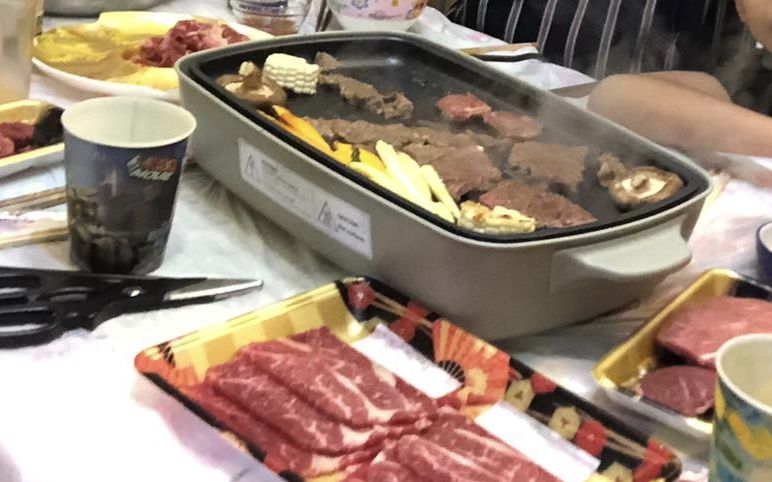 Customer photo review of 4烤盤套裝！BRUNO 加大版電熱鍋 Hot Plate Grande Size - 霧面灰綠色
