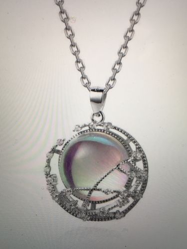 Customer photo review of Collier pierre de lune
