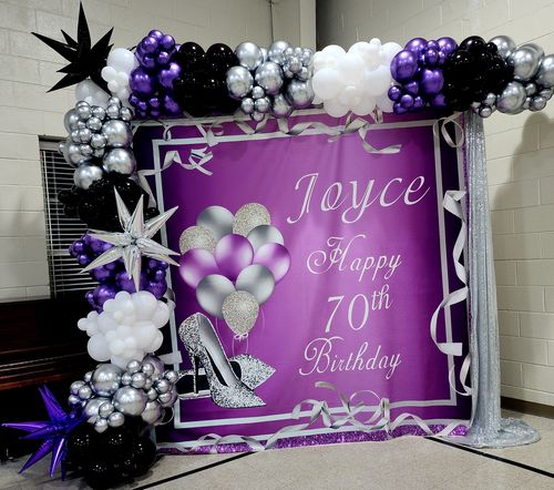 Customer photo review of Custom Fabric Backdrop for Birthday&Baby Shower&Wedding& Any Event Decorations