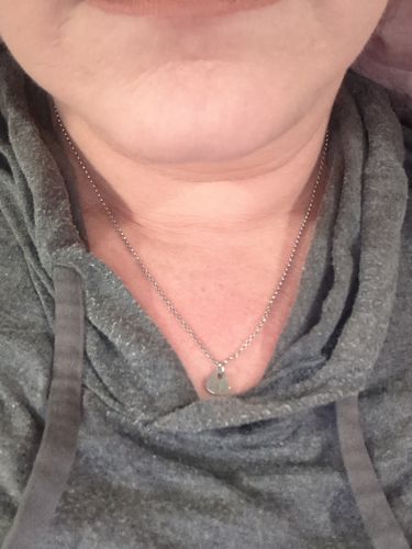 Customer photo review of My Man - When You See This Keychain Always Remember - Keychain and Heart Necklace