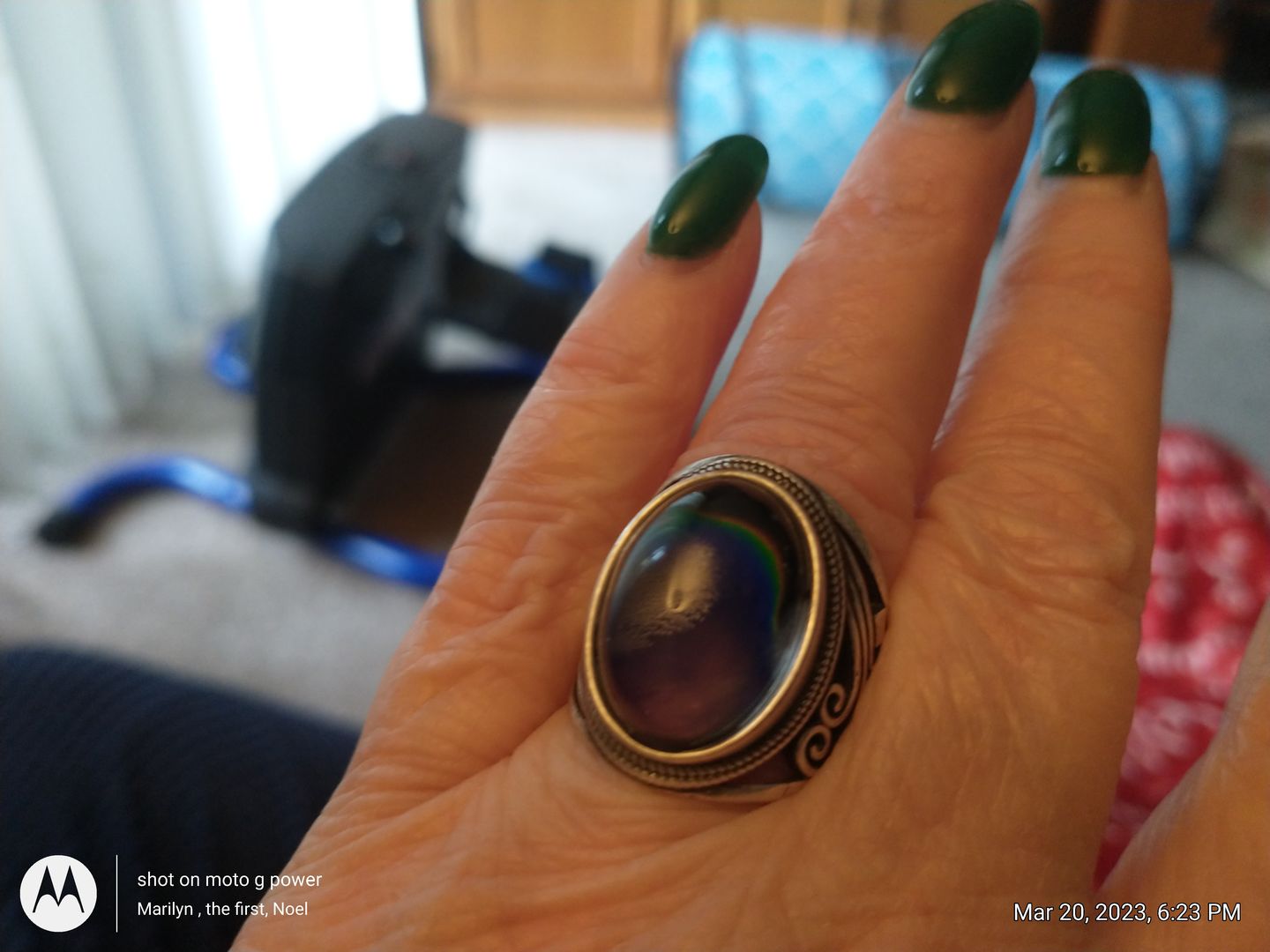 Customer photo review of New-Age Mood Ring