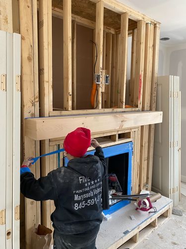 Customer photo review of Rustic Mantels