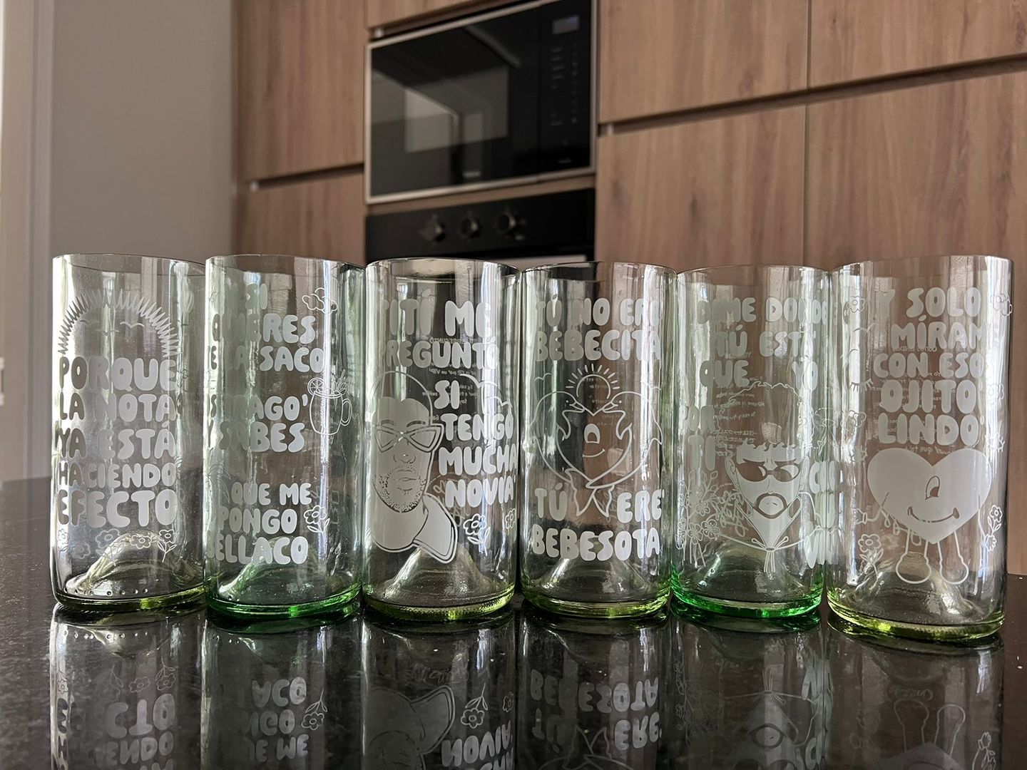 Customer photo review of BUNNY GLASS - JUEGO DE 6 VASOS