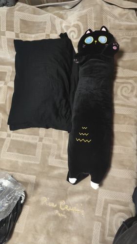Customer photo review of Snuggle Buddy Long Pillow
