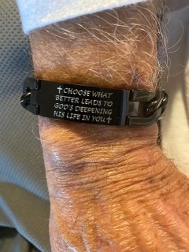 Customer photo review of 14mm Cuban Link ID Bracelet