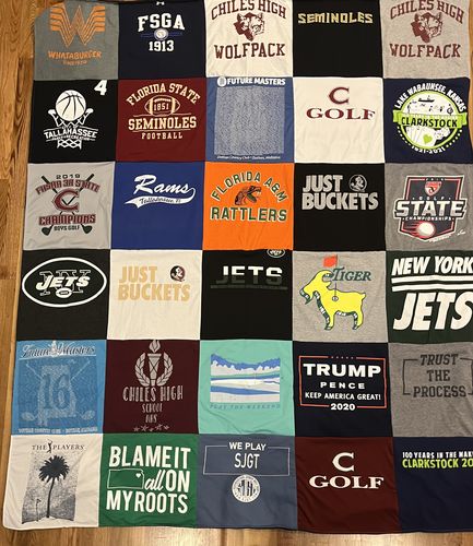 T-shirt quilt featuring florida state seminoles football, tallahassee rams by SHELLY from FL