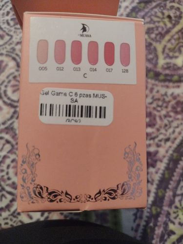 Customer photo review of Gel Gama C 6 pzas MUSSA
