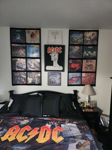 Customer photo review of 12" Vinyl Record Display Frame - LP Wall Storage