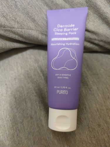 Customer photo review of PURITO Dermide Cica Barrier Sleeping Pack 80ml