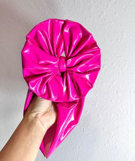 Customer photo review of Hot Pink Stretch Latex