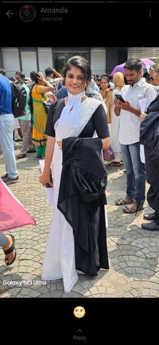 Customer photo review of White Chikankari Saree