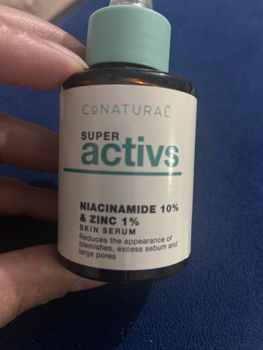 Customer photo review of Niacinamide 10% + Zinc 1% - Super Activs Skin Serum