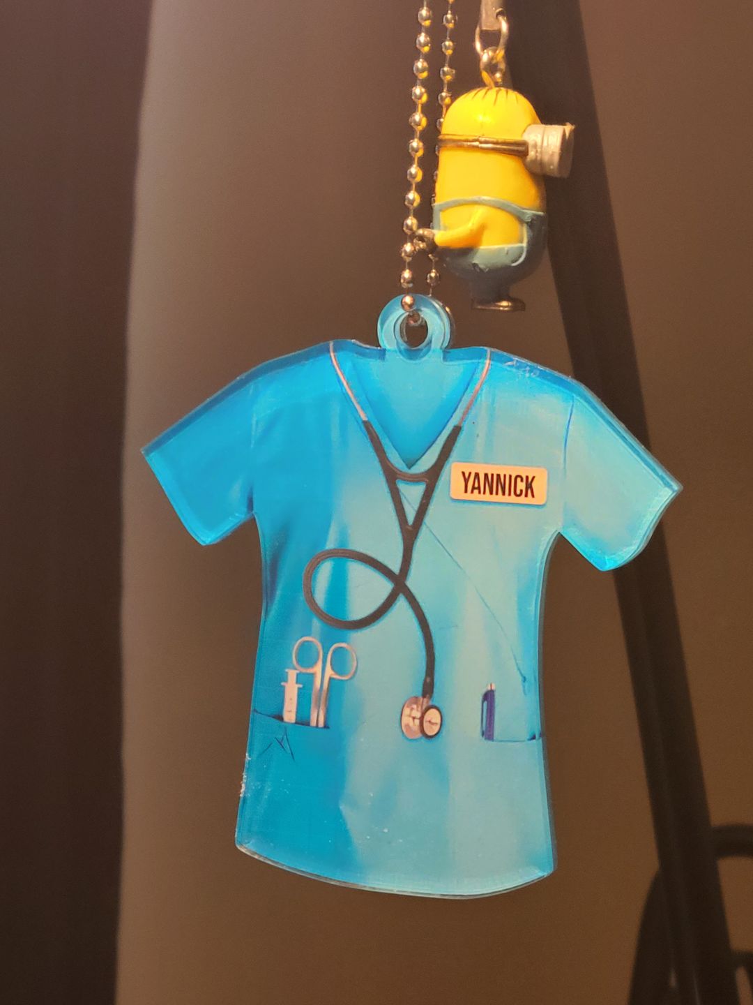Customer photo review of Personalized Nurse Scrubs - Gift for Nurse Ornament