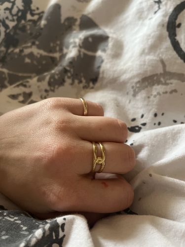 Customer photo review of Bague ajustable croisée