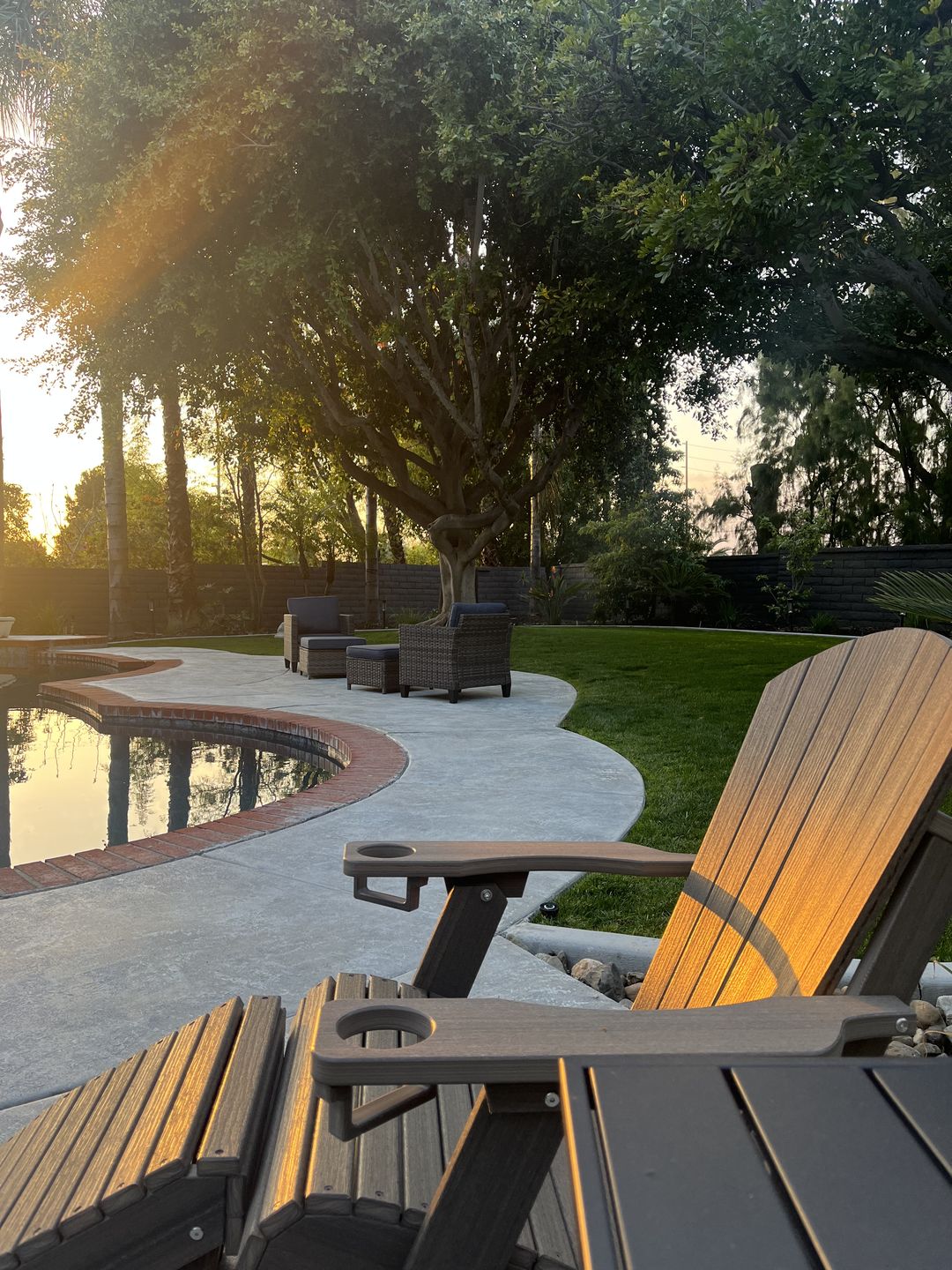 Customer photo review of DuraWeather Poly® Universal Folding Ottoman Footrest - Ships Fully Assembled
