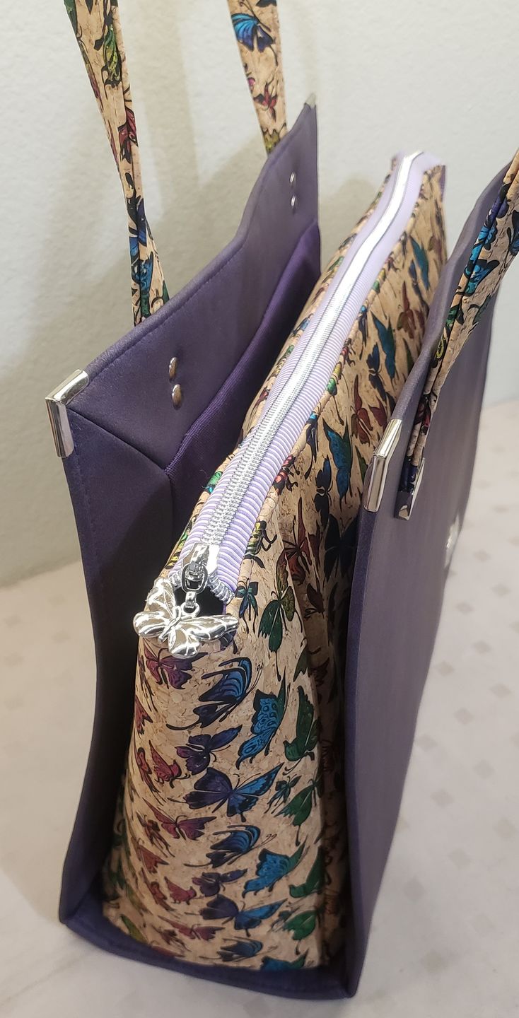 Customer photo review of Purple Stripes - #5 Silver Nylon Coil Zipper Tape