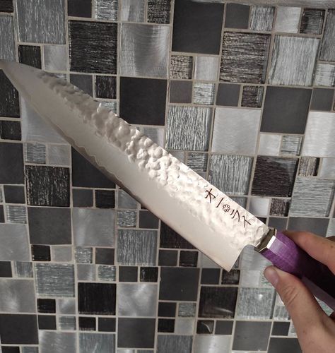 Customer photo review of Cuchillo Gyuto Damasco Martillado
