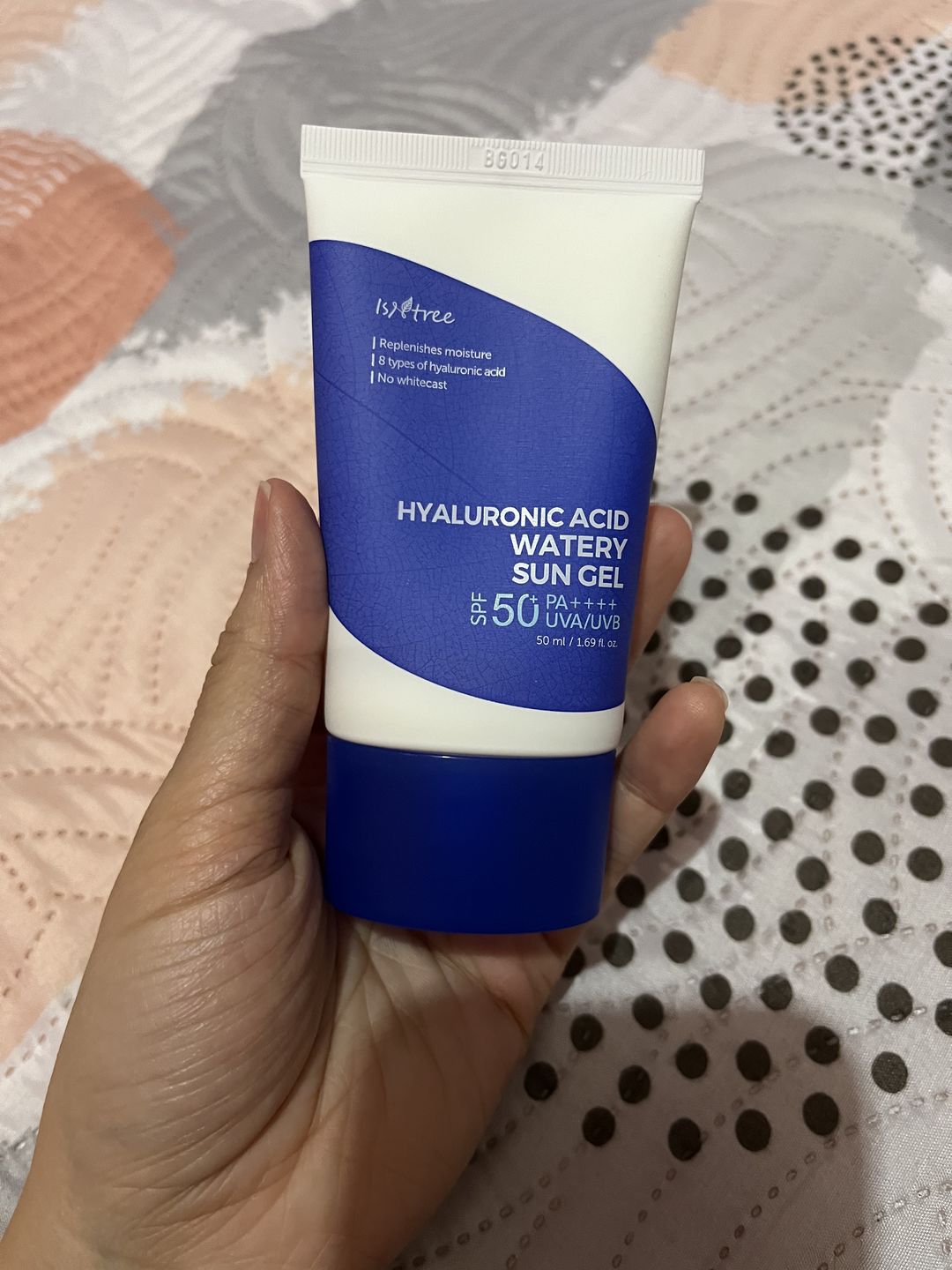 Customer photo review of Hyaluronic Acid Watery Sun Gel