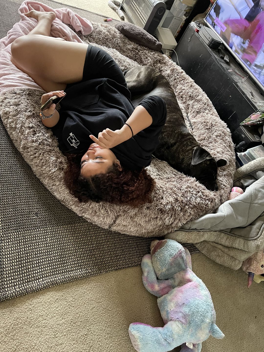 Customer photo review of The Human Size Nap Bed