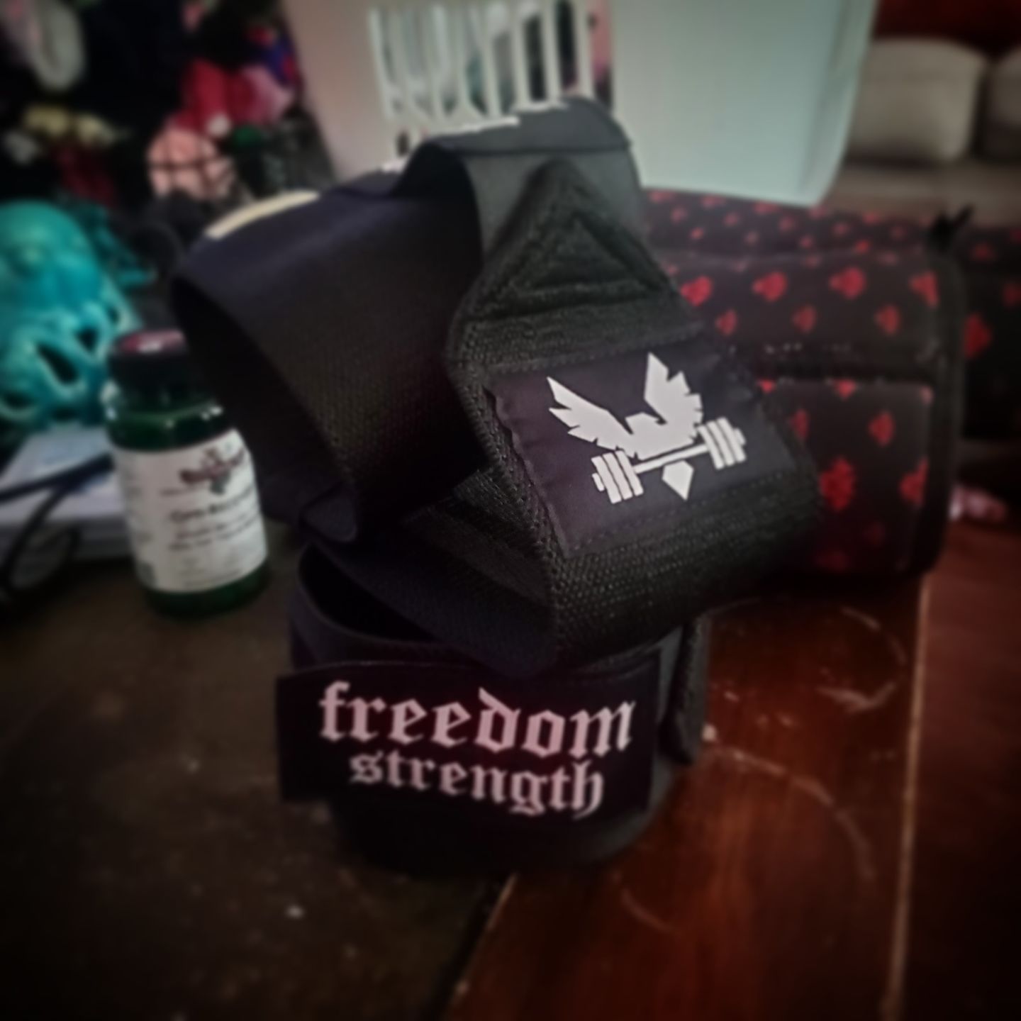 Customer photo review of Freedom Strength wrist straps