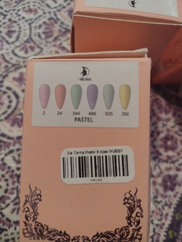 Customer photo review of Gel Gama Pastel 6 pzas MUSSA