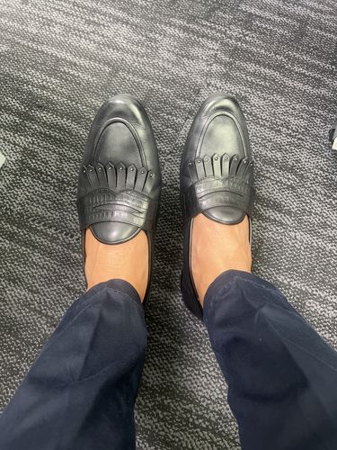 Customer photo review of Andre Belgian Loafer - Black Polished Double Monk Strap