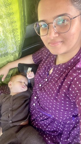 Customer photo review of Purple Handloom Maxi