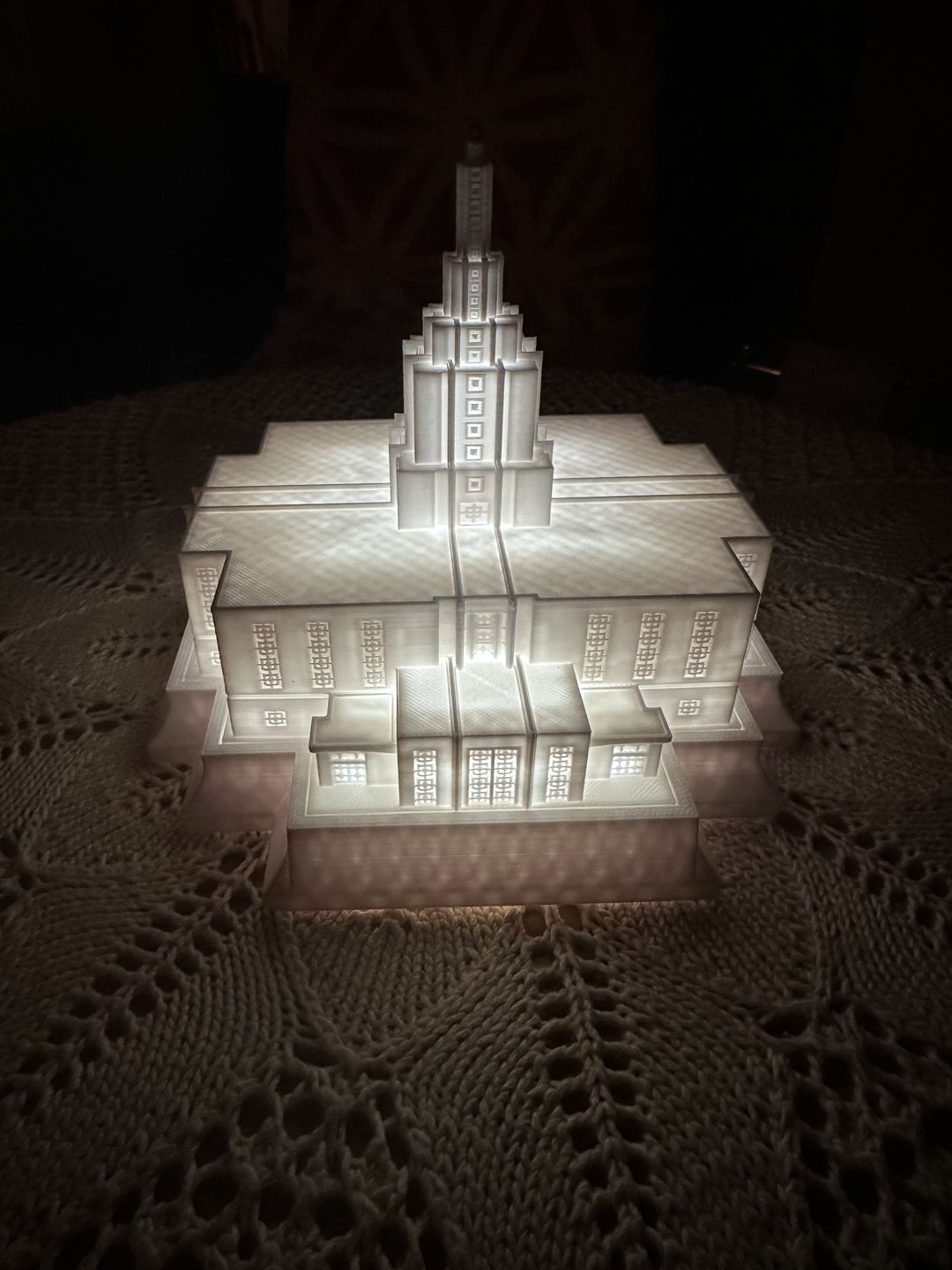 Customer photo review of Salt Lake Temple Music Light