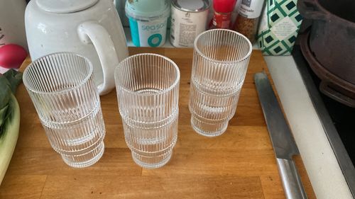 Customer photo review of RIFFLE GLASS SHORT | PARIS