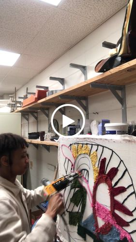 Customer video review of Cut Pile Tufting Machine - The Spider
