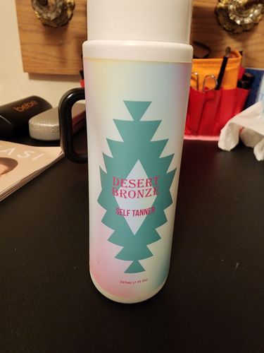 Customer photo review of Desert Bronze Self Tanning Mousse