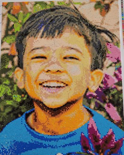 Customer photo review of Custom Diamond Painting Kits for Adults DIY 5D - Photo Diamond Art Shipped from USA