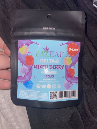 Customer photo review of Zaleaf Delta-8 Mixed Berry Gummies 150mg $4.99 Special
