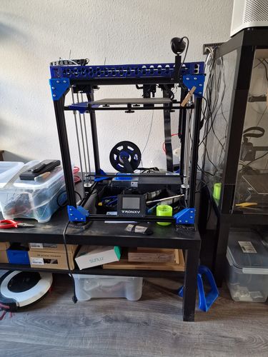 Customer photo review of X5SA PRO DIY large format 3d printer TR black sensor + Lattice Glass Plate 330mm*330mm*400mm
