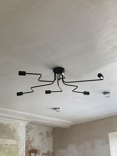 Customer photo review of Sputnik Linear Semi Flush Mount