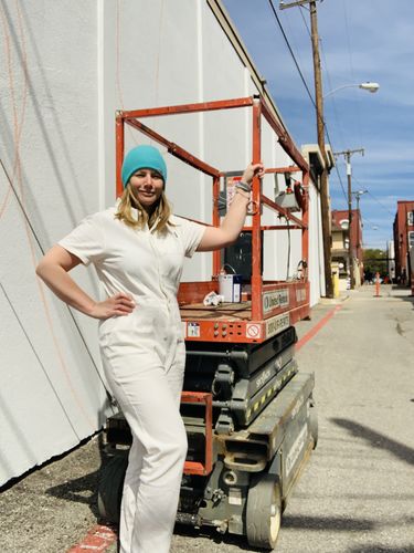 Customer photo review of Pit Crew Jumpsuit White