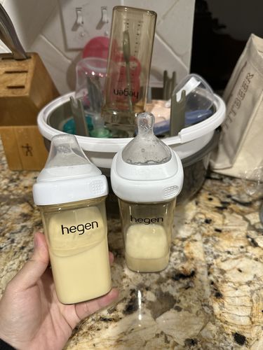 Customer photo review of Hegen Nipple Fast Flow, 2-Pack (6 months and beyond)